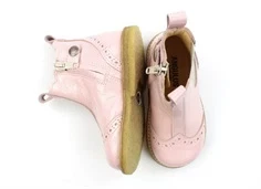 Angulus rosa/beige støvlette med hulmønster